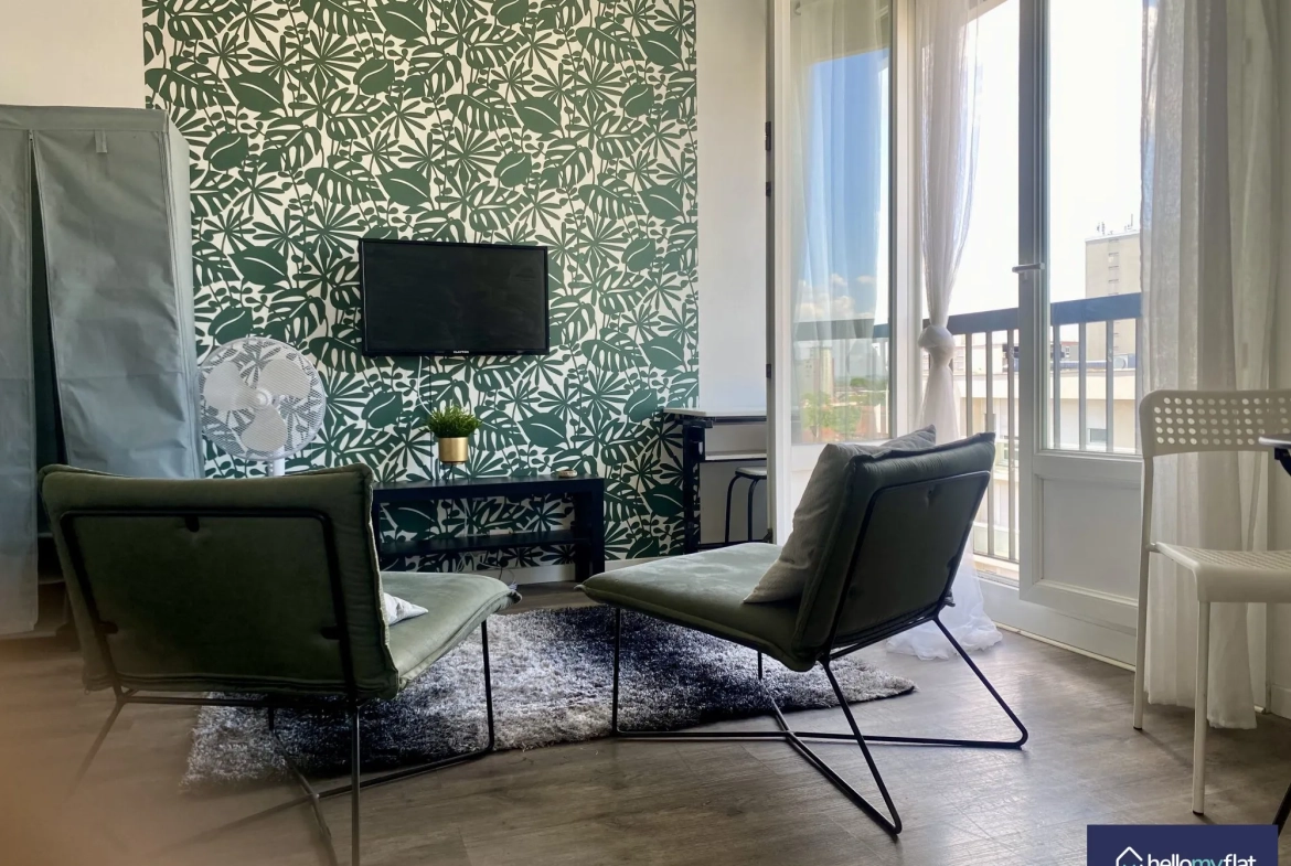 Bel appartement T1bis lumineux à vendre à Reims dans un quartier recherché 