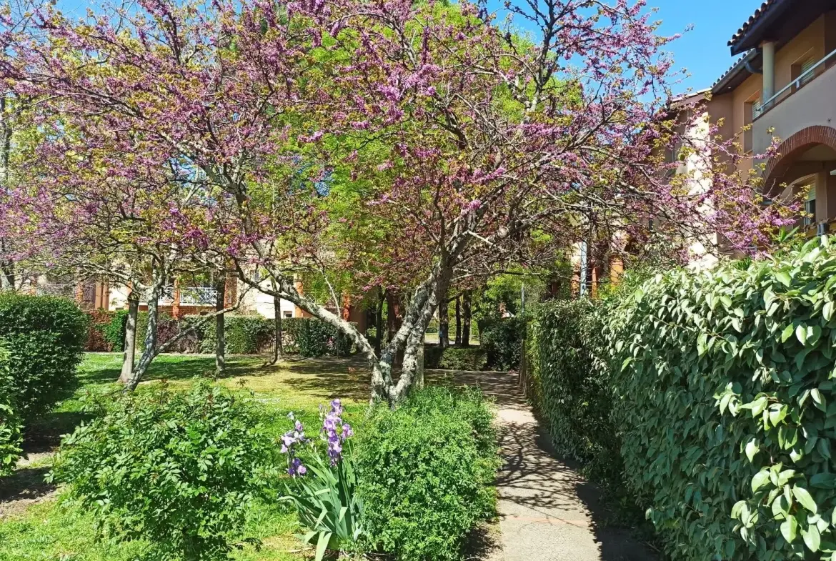 T1 lumineux avec jardin privatif à Toulouse secteur Météo France 