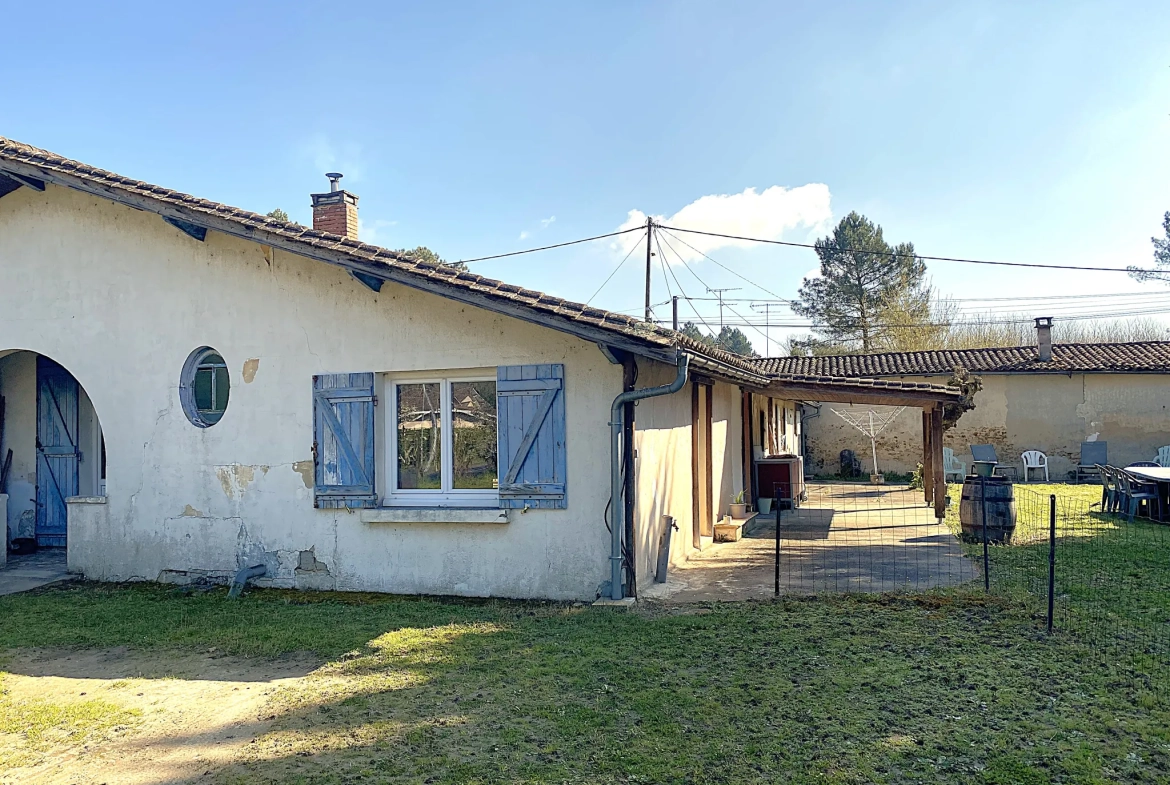 Charmante maison en pierre de 146 m² à Villandraut, proche Bazas et Langon 