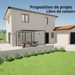 Terrain constructible de 532 m² à Val d'Oingt pour maison sur mesure