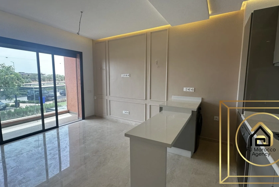 Appartement T2 à vendre à Marrakech au golf NORIA - Résidence sécurisée avec piscine 