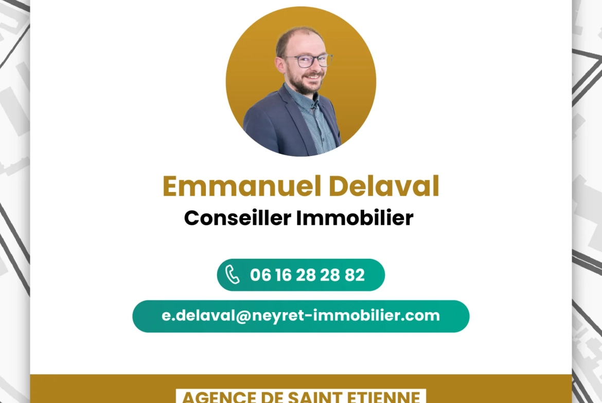 Appartement T4 avec terrasse et garage double à Saint-Étienne près de la Place Bellevue 