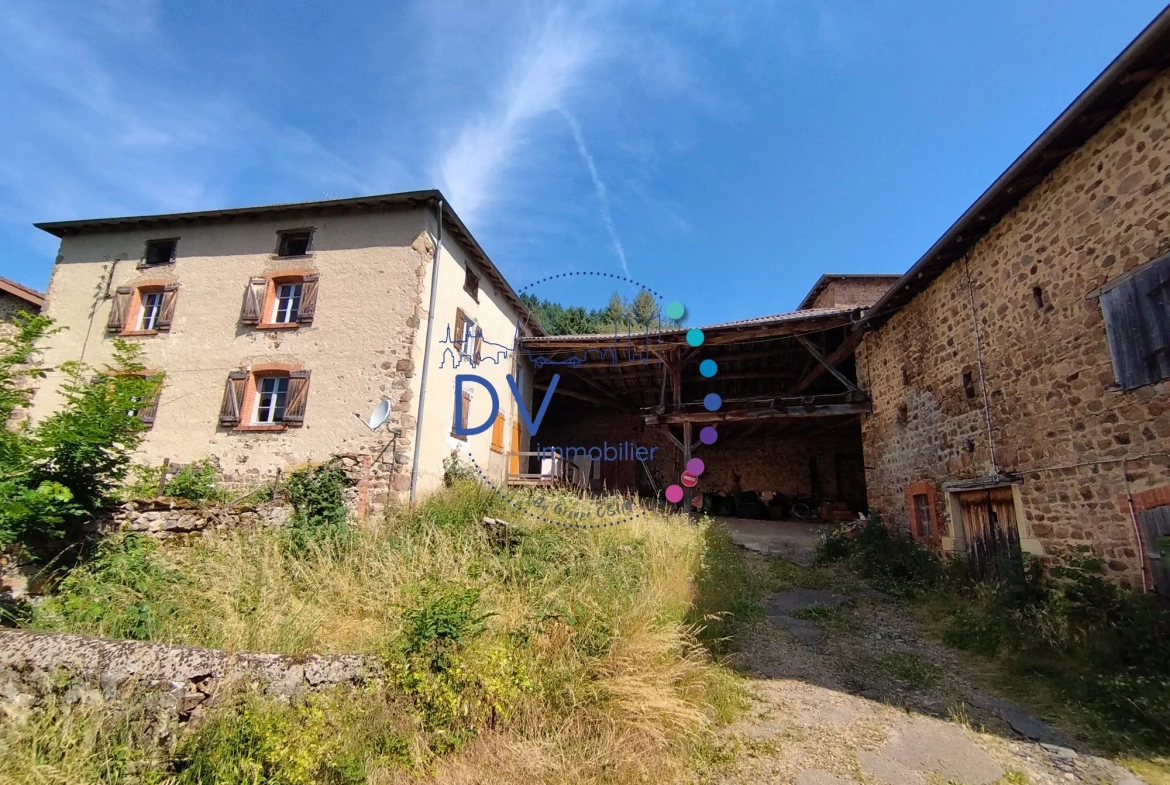 Ferme ancienne à rénover avec dépendances au cœur du Haut Beaujolais 