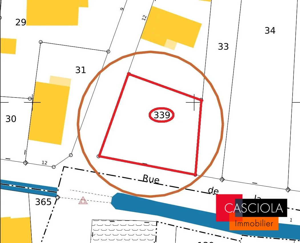Terrain à Louvigny de 6,81 ares, hors lotissement, libre constructeur 