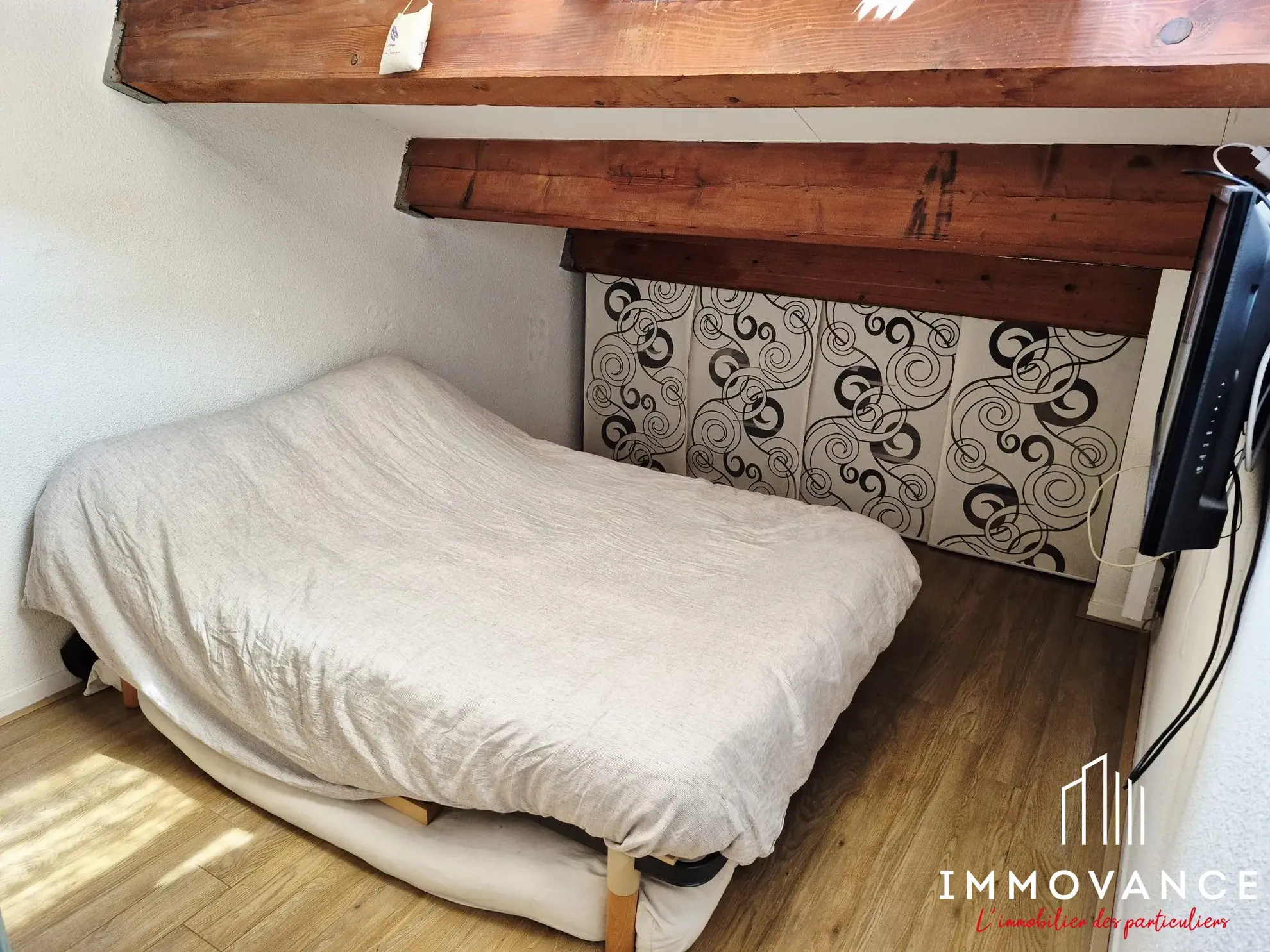 Chambre avec velux  Appartement Type 2 avec Vue Mer à Frontignan Plage 