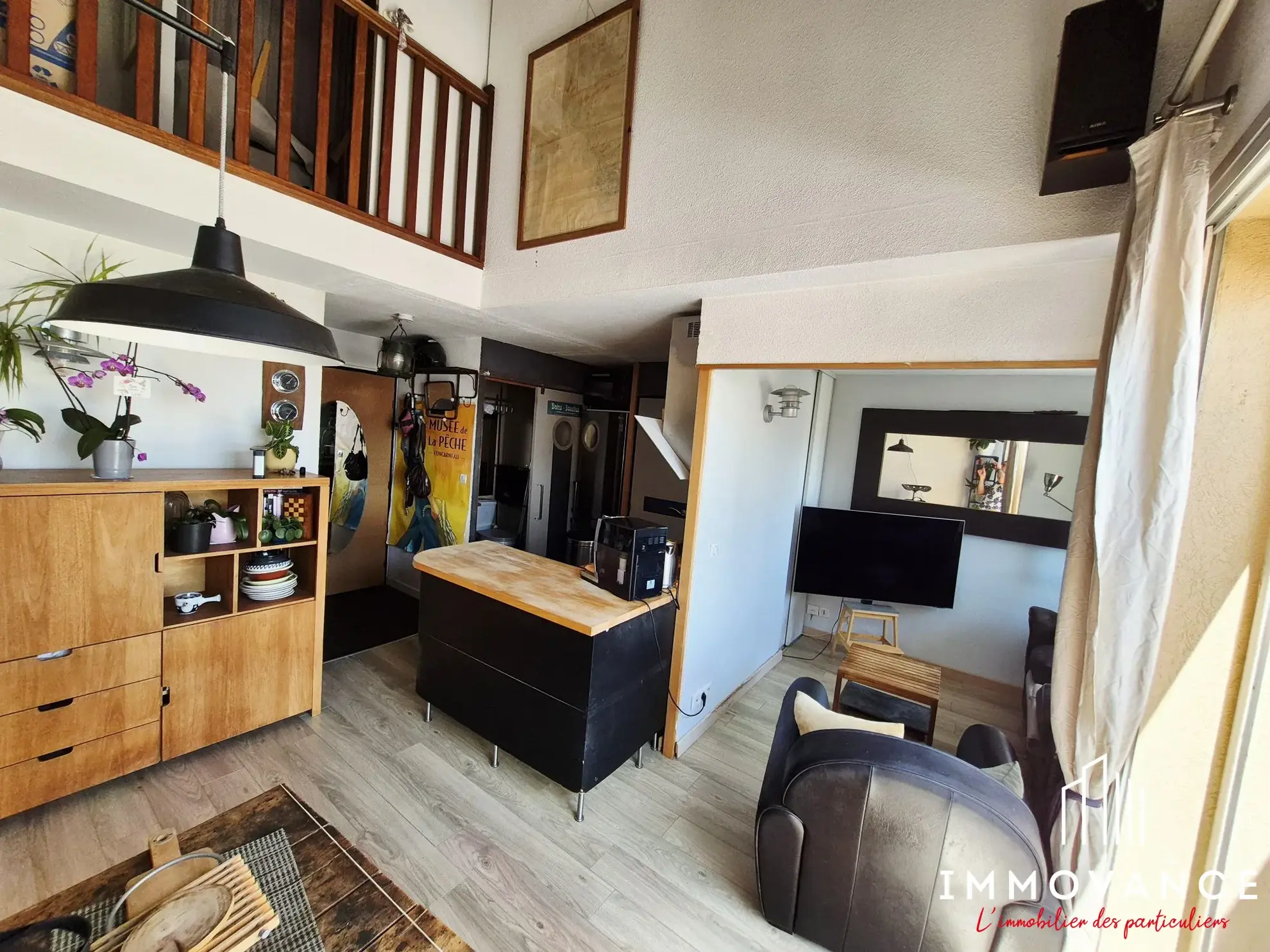 Cuisine équipée  Appartement Type 2 avec Vue Mer à Frontignan Plage 
