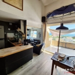 espace salle à manger  Appartement Type 2 avec Vue Mer à Frontignan Plage