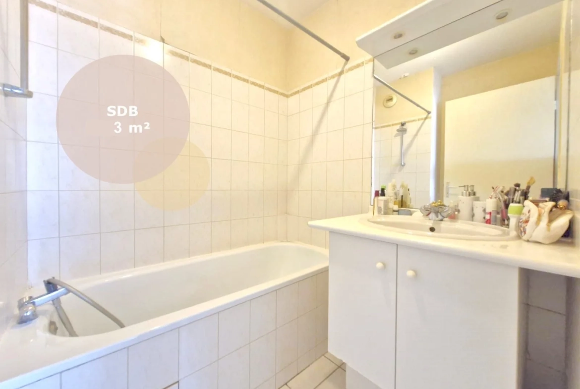 T2 à vendre à Colomiers avec balcon et parking, secteur Jacca 