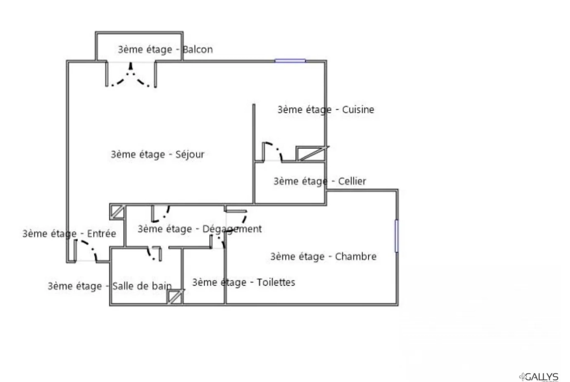 T2 à vendre à Colomiers avec balcon et parking, secteur Jacca 