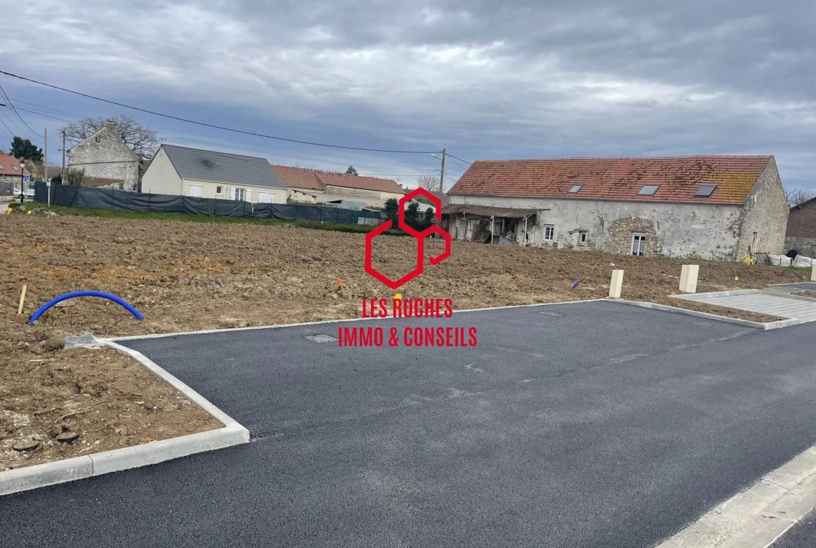 Terrain constructible à vendre à Grisy-Suisnes, environnement paisible et proche commodités 