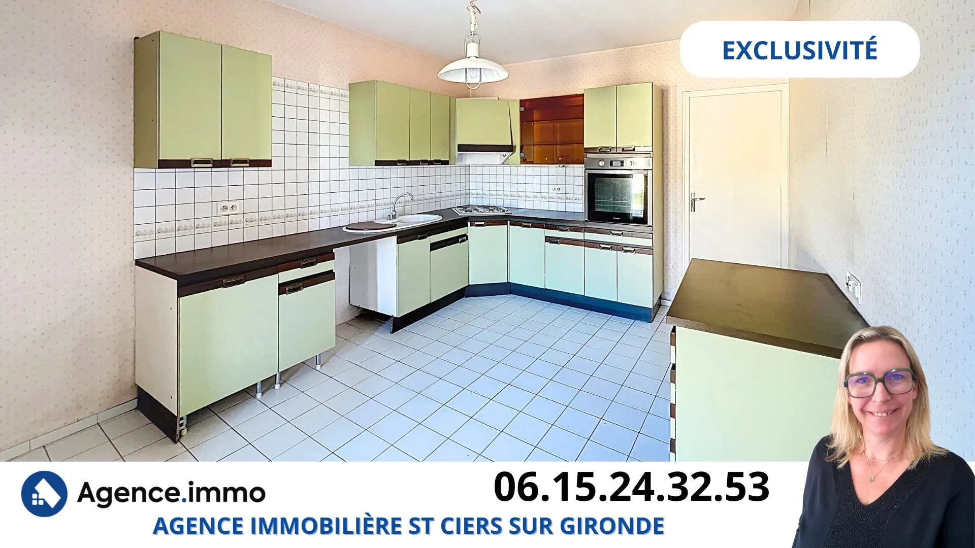 Maison 3 chambres avec dépendance et grand garage à Saint-Ciers-sur-Gironde 