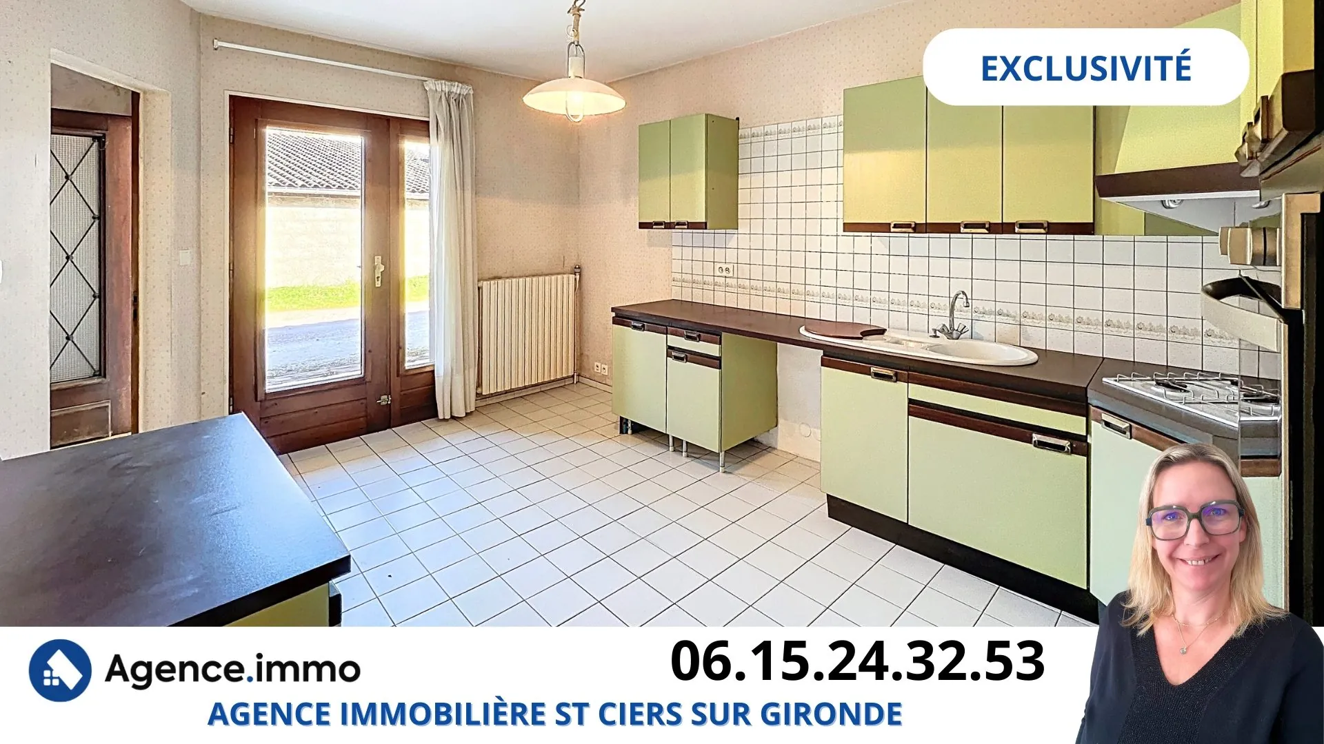 Maison 3 chambres avec dépendance et grand garage à Saint-Ciers-sur-Gironde 