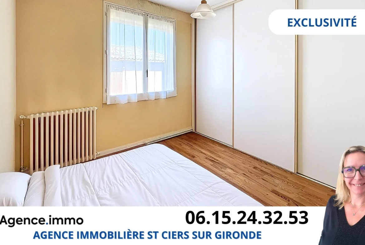 Maison 3 chambres avec dépendance et grand garage à Saint-Ciers-sur-Gironde 