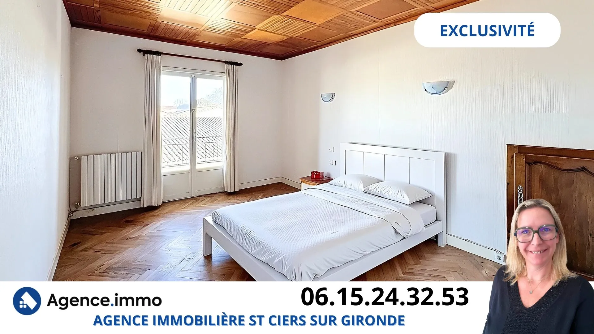 Maison 3 chambres avec dépendance et grand garage à Saint-Ciers-sur-Gironde 