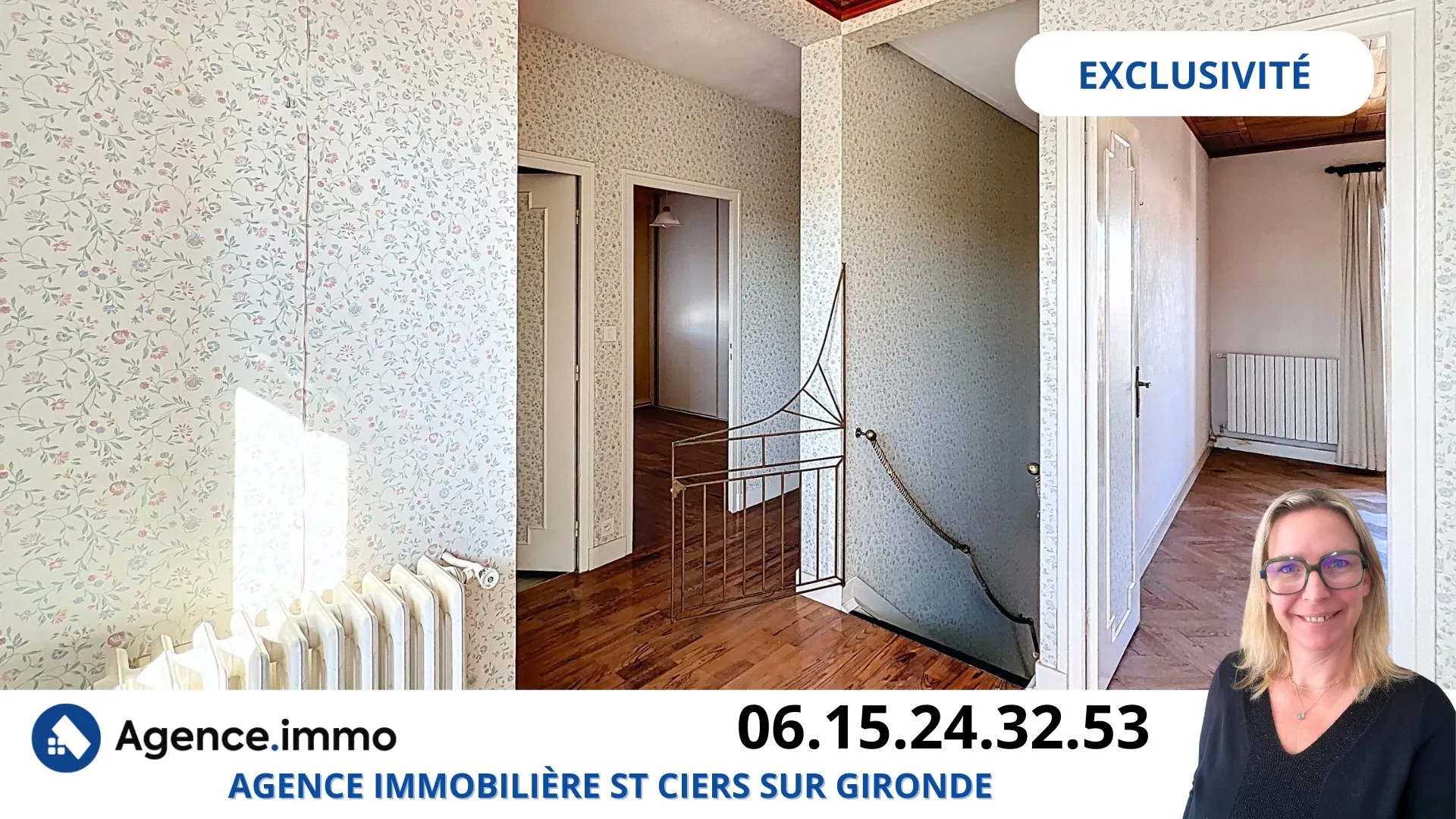 Maison 3 chambres avec dépendance et grand garage à Saint-Ciers-sur-Gironde 