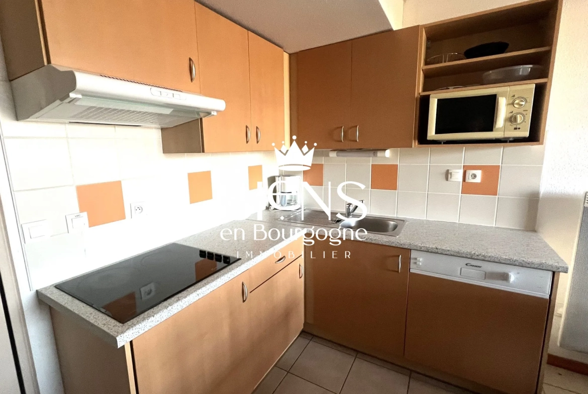 Appartement 2 bis avec terrasse et piscine dans résidence touristique près de Beaune 