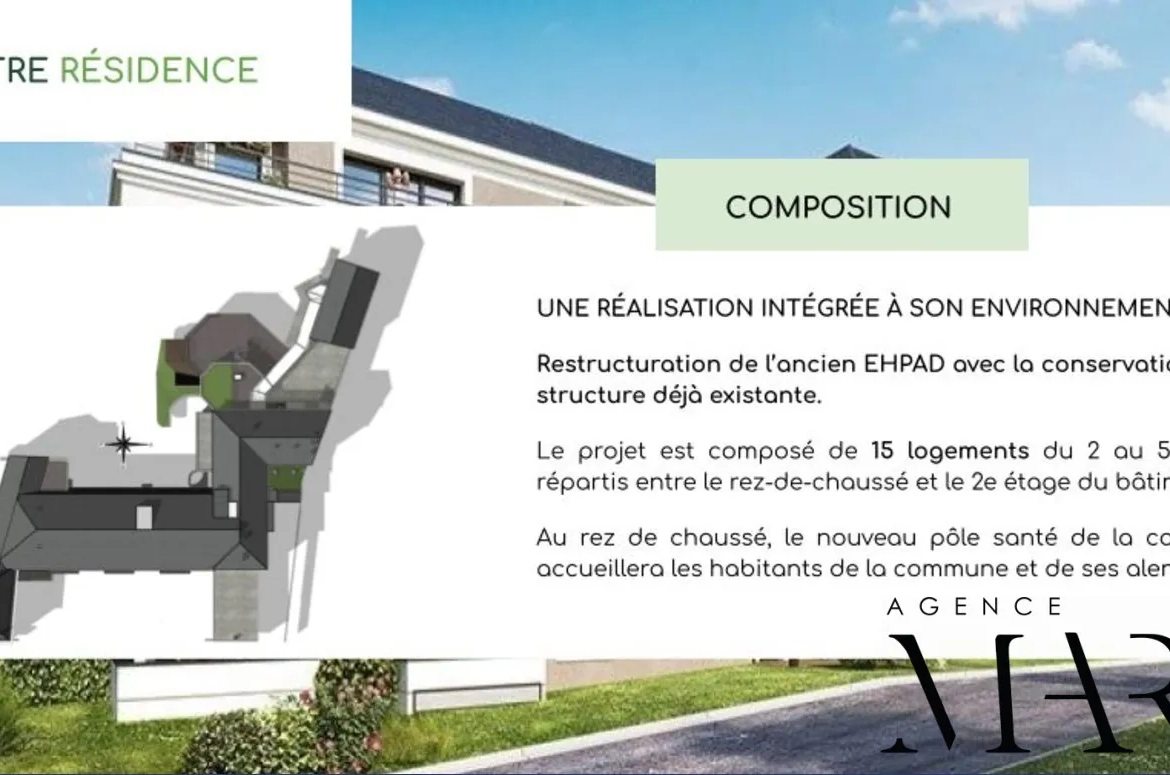 Appartements neufs à Saint Lambert du Lattay, du T2 au T5 avec ascenseur 