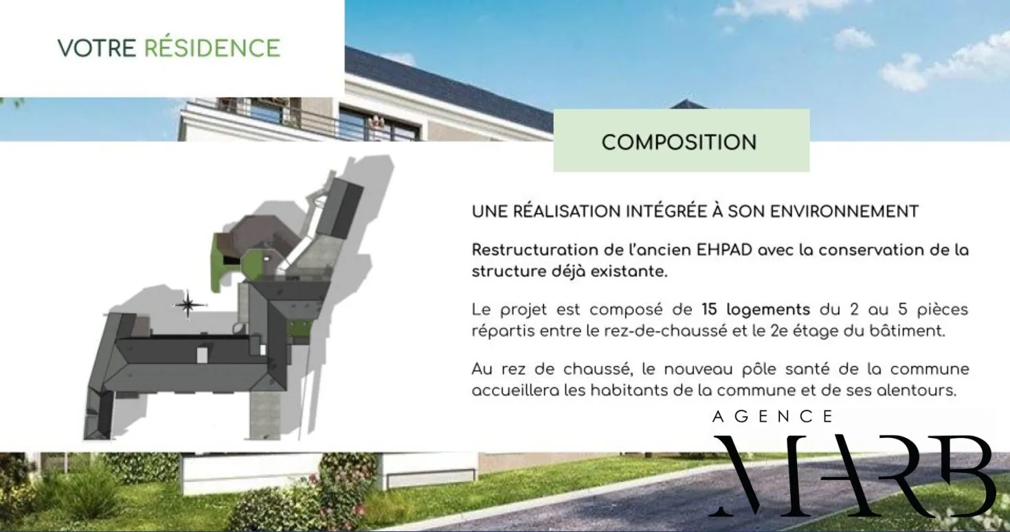 Appartements neufs à Saint Lambert du Lattay, du T2 au T5 avec ascenseur 