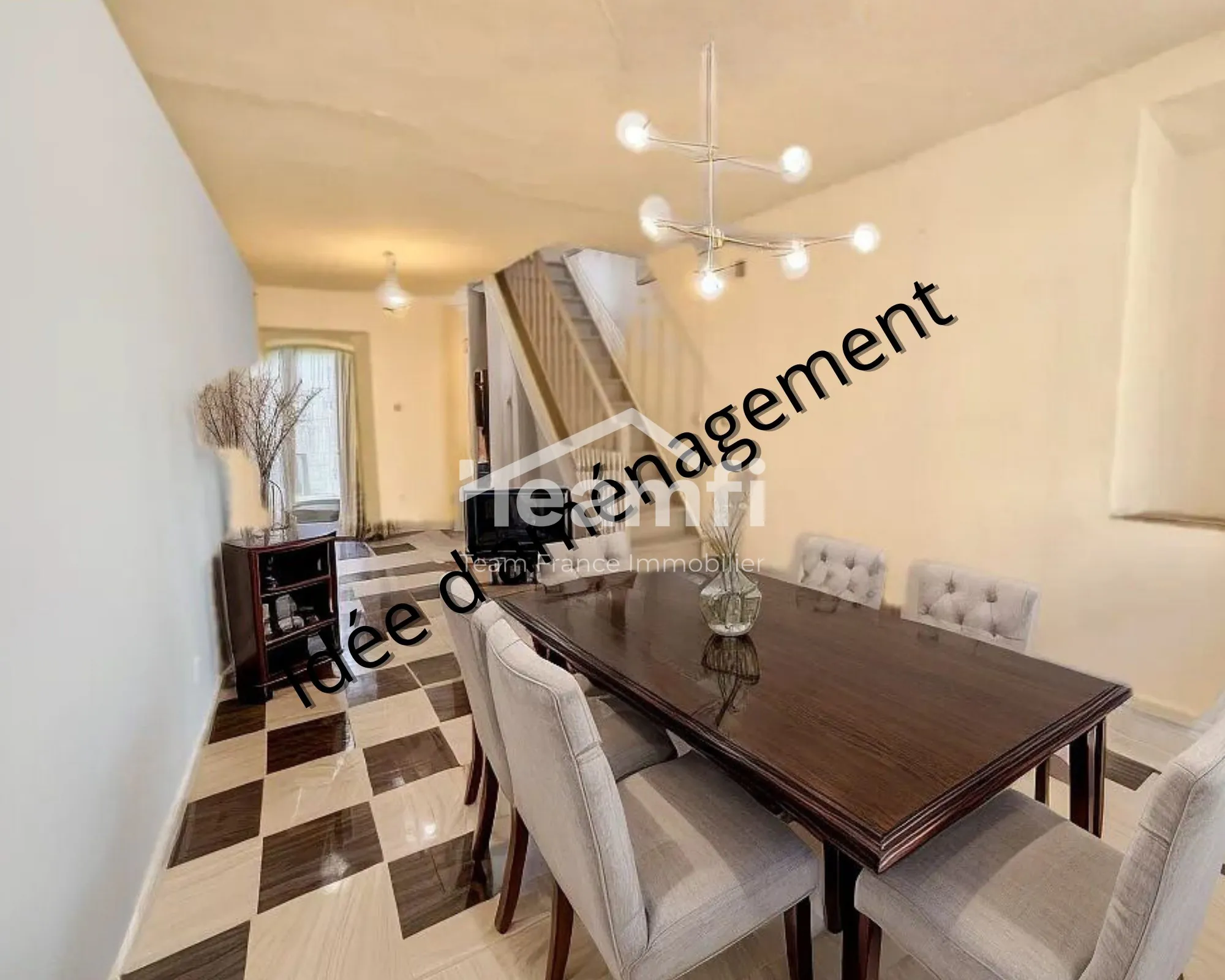 Maison de village rénovée avec grands volumes à Néfiach 