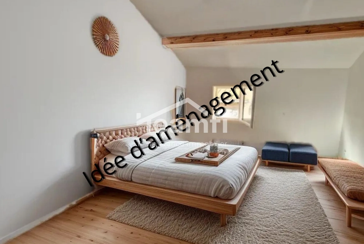 Maison de village rénovée avec grands volumes à Néfiach 
