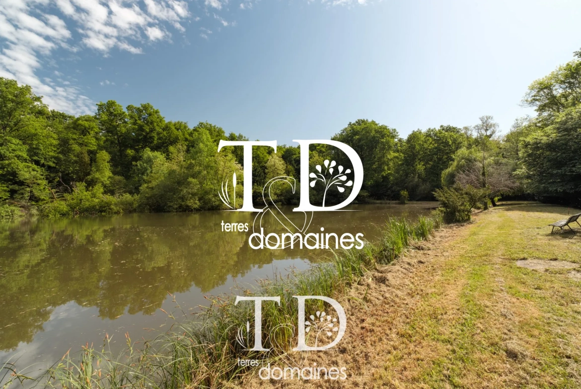 À vendre étang boisé de plus d'1 hectare à Cosne-sur-Loire 