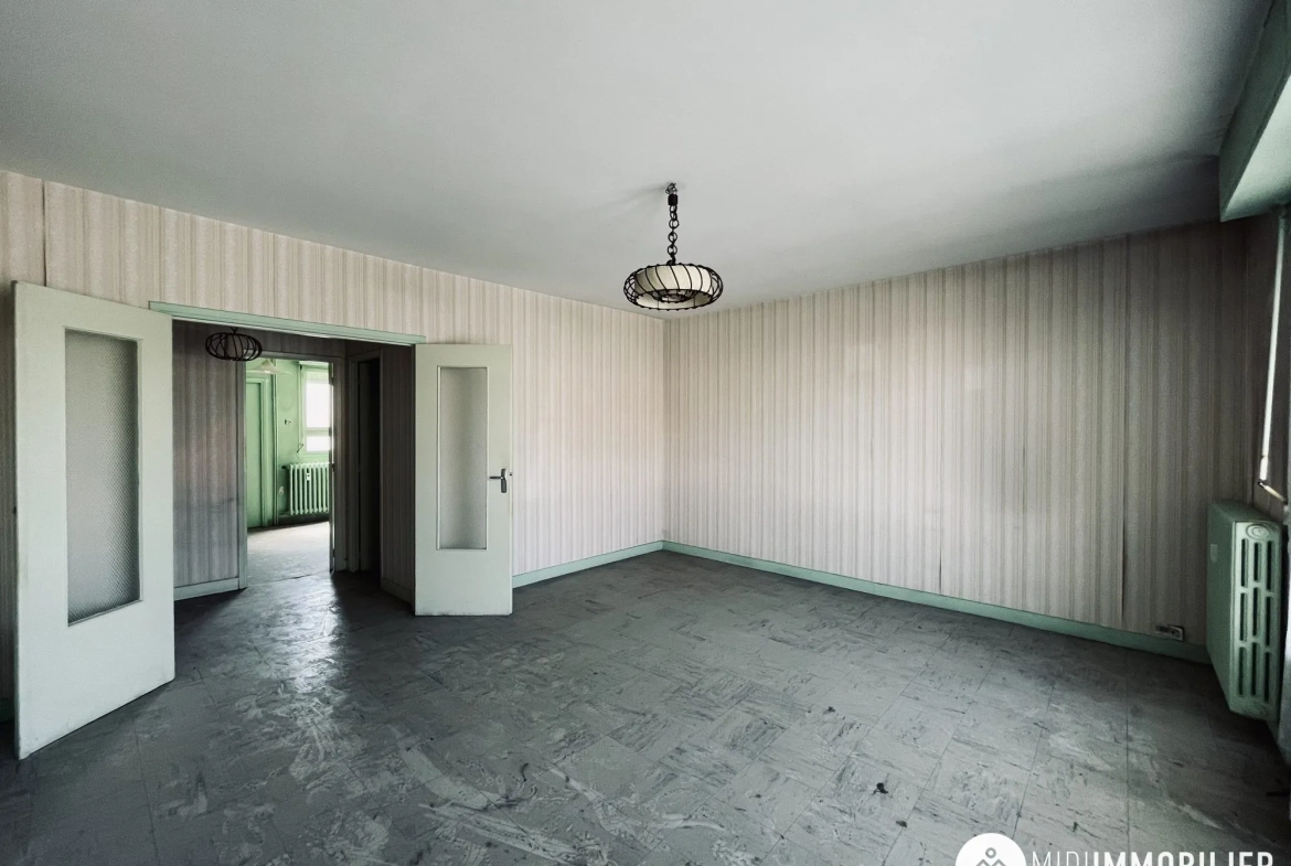 Appartement T3 à vendre à Albi, proche du centre, avec cave et travaux à prévoir 