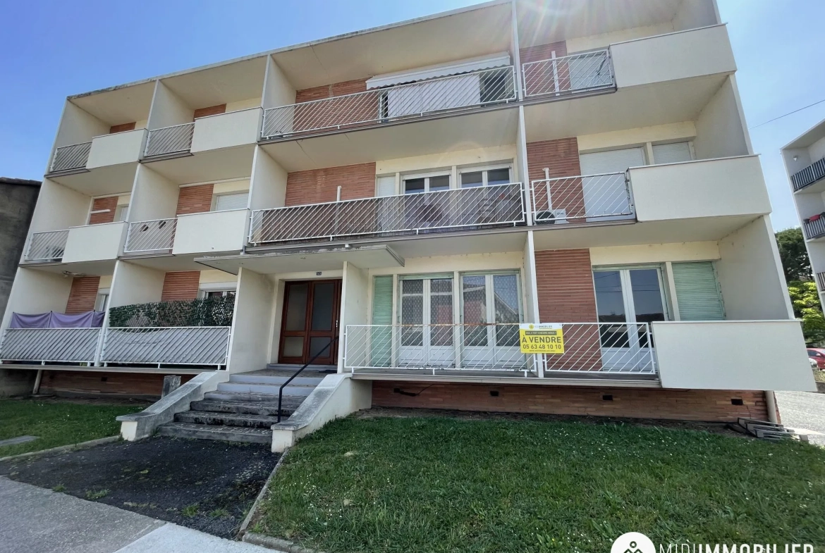 Appartement T3 à vendre à Albi, proche du centre, avec cave et travaux à prévoir 