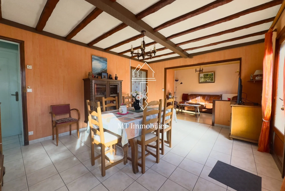 Charmant plain-pied à vendre à Beaurainville avec jardin et dépendances 