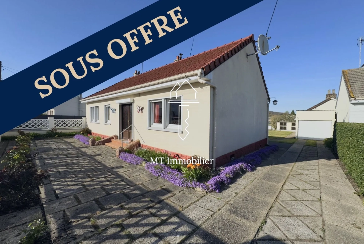 Charmant plain-pied à vendre à Beaurainville avec jardin et dépendances 