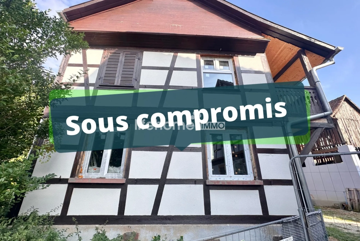 Maison 110m² à rénover avec dépendances près d'Obernai et Barr 