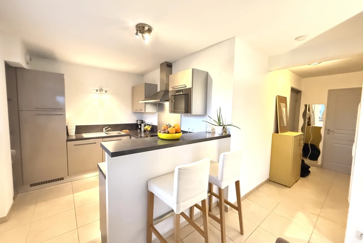 Appartement T2 meublé de 45 m² avec terrasse et parking à Perpignan 