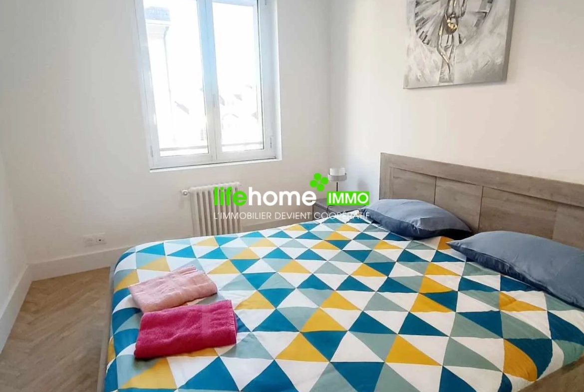 Appartement rénové et meublé à vendre au centre de Châteauroux de 62 m² 