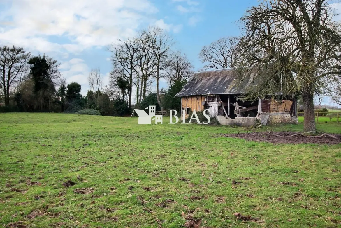Ancien pressoir normand à réhabiliter à Pont-Audemer en campagne calme 