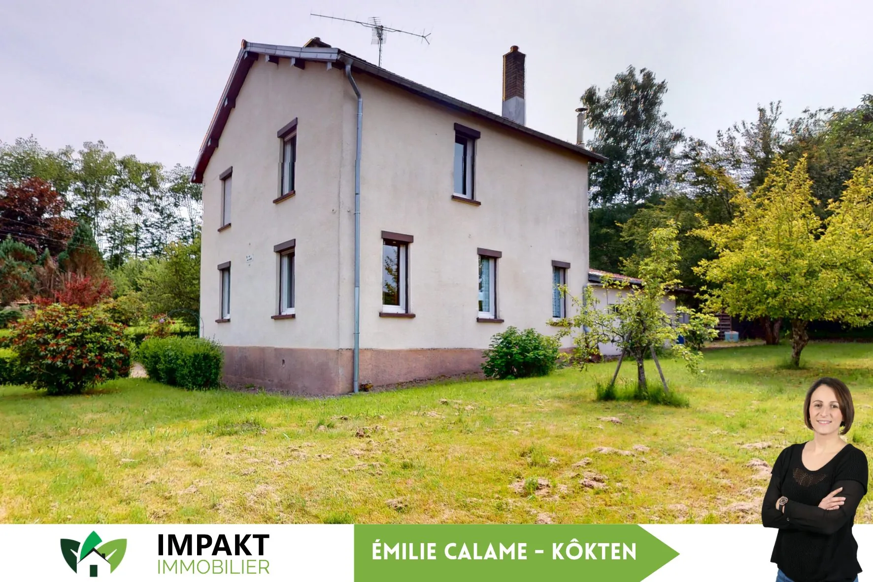 Maison ancienne à vendre à Champagney avec jardin et potentiel de rénovation 