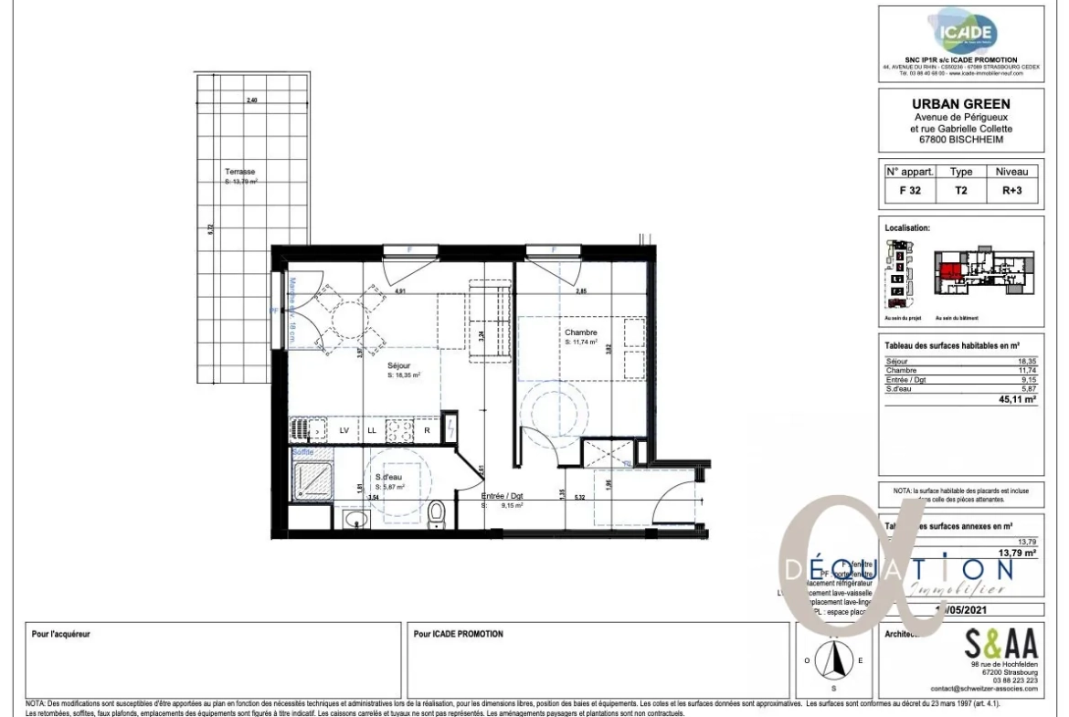 Appartement 2 pièces avec terrasse à Bischheim - Livraison 2025 