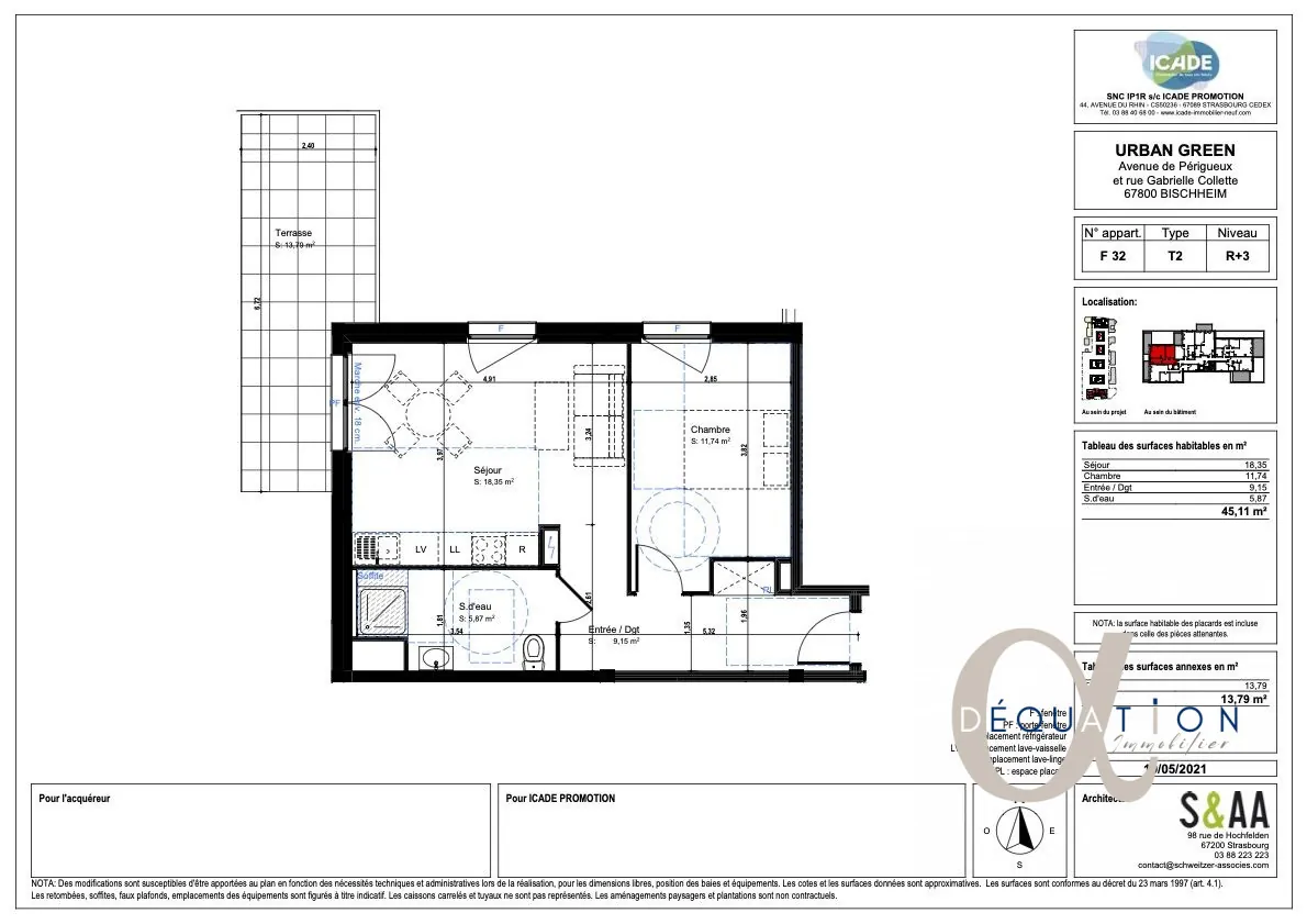 Appartement 2 pièces avec terrasse à Bischheim - Livraison 2025 