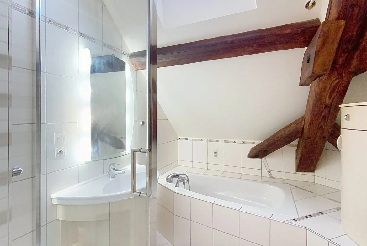 salle de bains Appartement duplex rénové de 76 m² à Bouxwiller, idéal premier achat ou investissement 