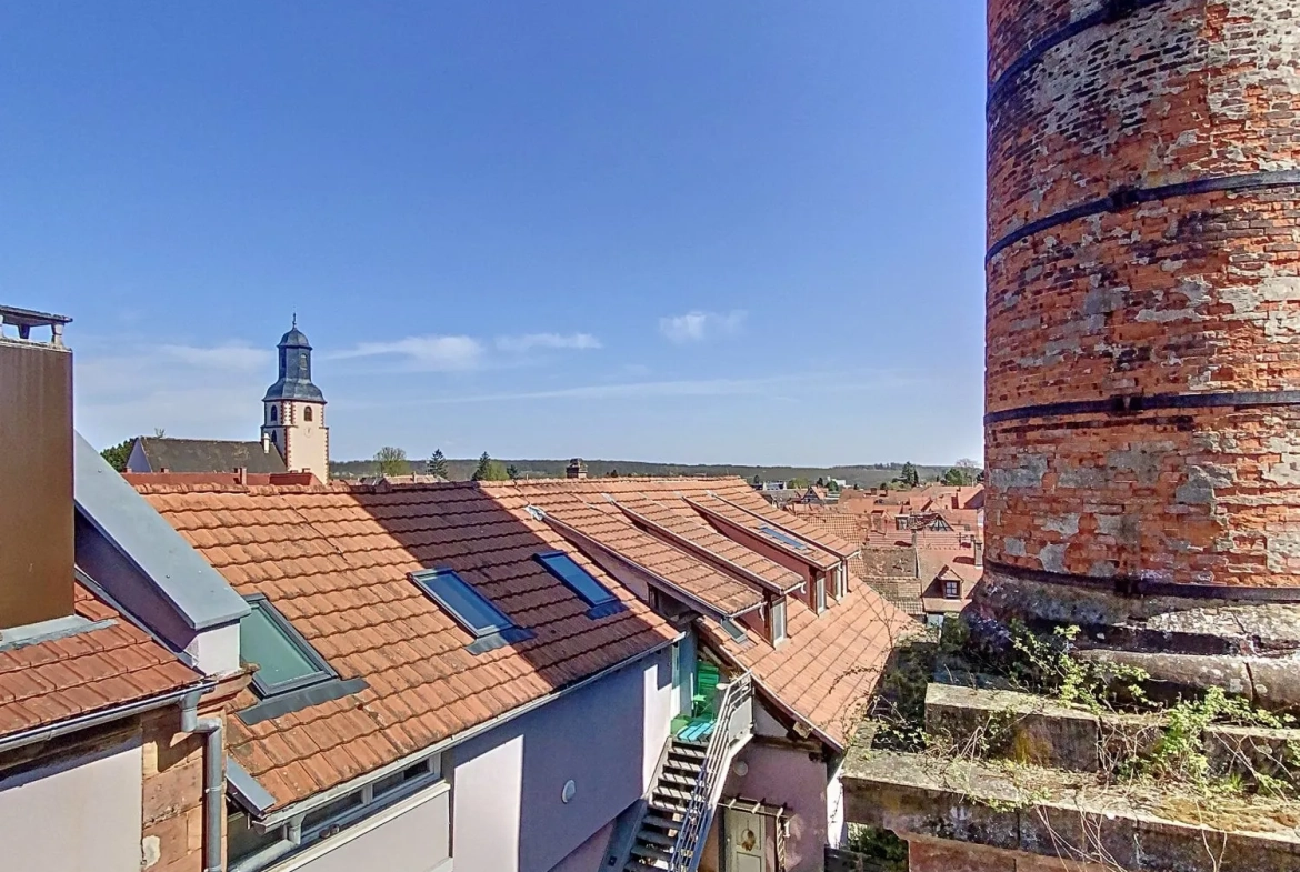 Appartement duplex rénové de 76 m² à Bouxwiller, idéal premier achat ou investissement 