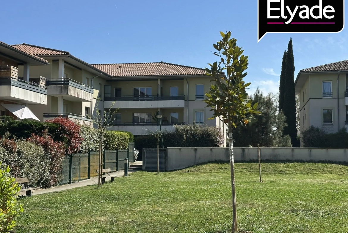 A vendre appartement T3 lumineux avec balcon et parking à Léguvin 