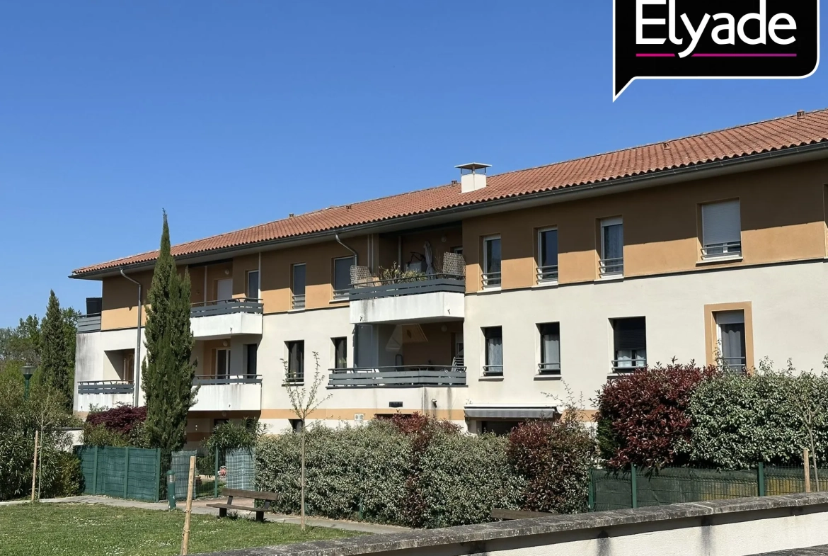 A vendre appartement T3 lumineux avec balcon et parking à Léguvin 