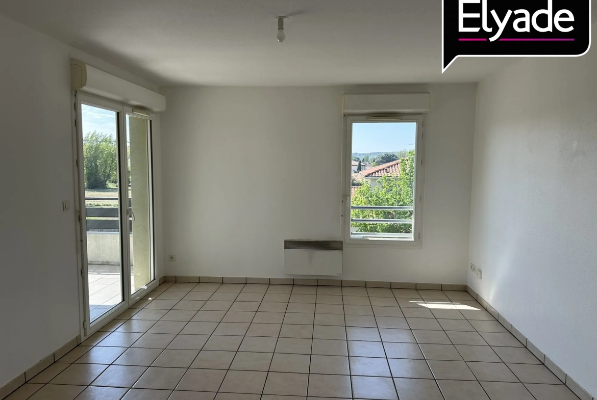 A vendre appartement T3 lumineux avec balcon et parking à Léguvin 