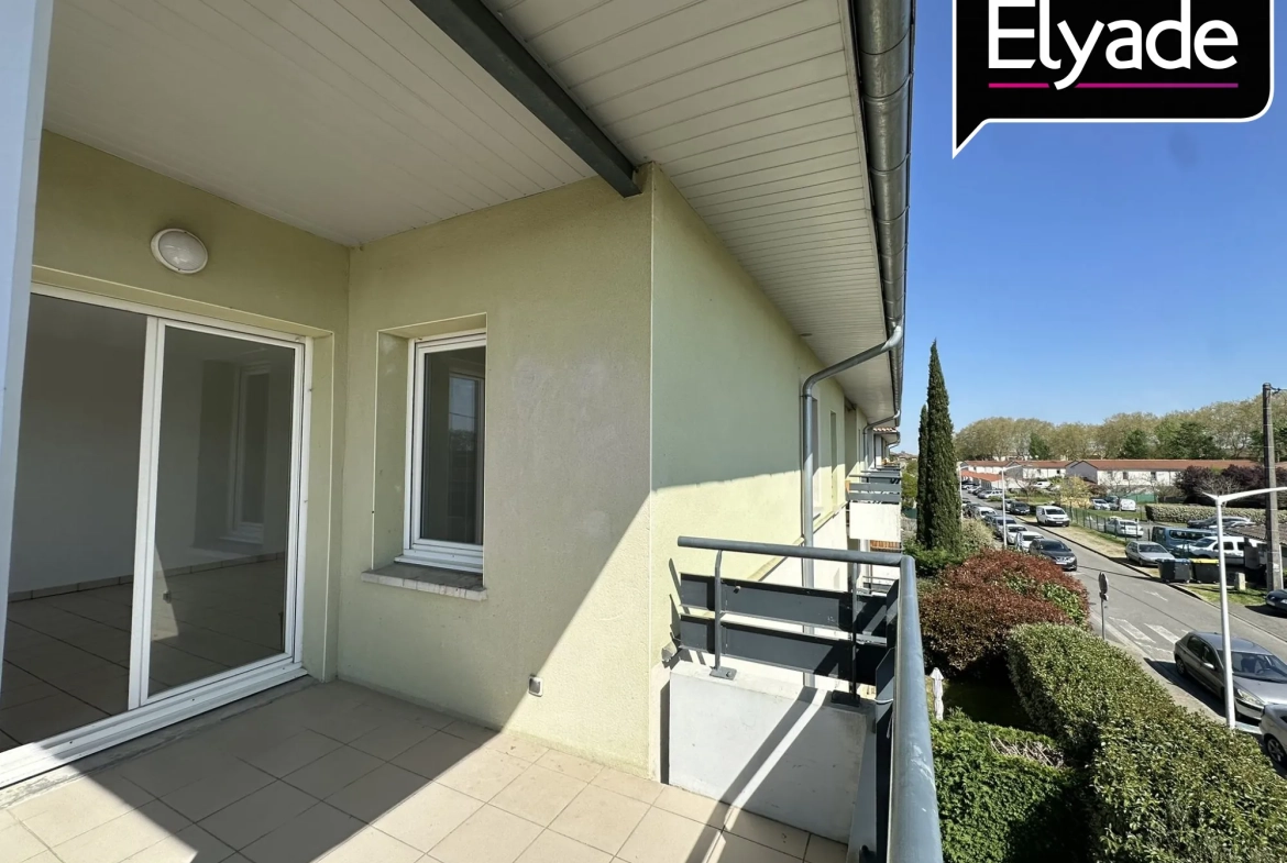 A vendre appartement T3 lumineux avec balcon et parking à Léguvin 