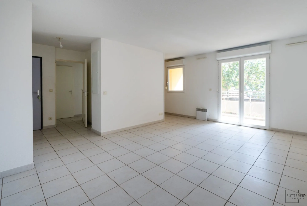 Appartement 2 pièces avec balcon à Narbonne - Résidence sécurisée 