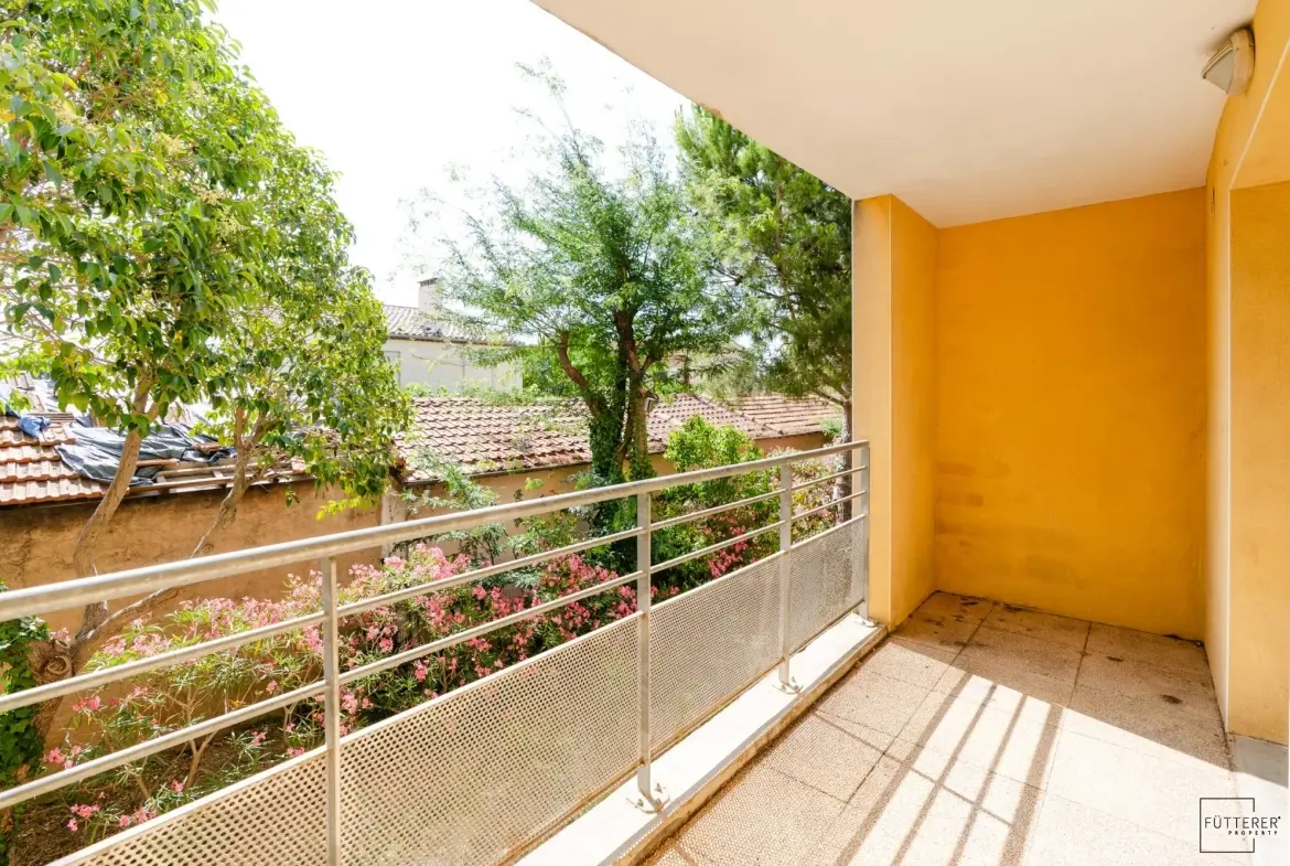 Appartement 2 pièces avec balcon à Narbonne - Résidence sécurisée 