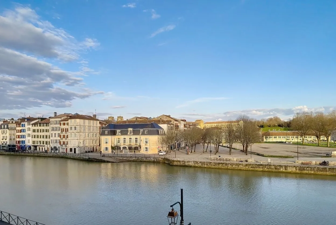 Charmant appartement 2 pièces avec vue sur la Nive à Bayonne 