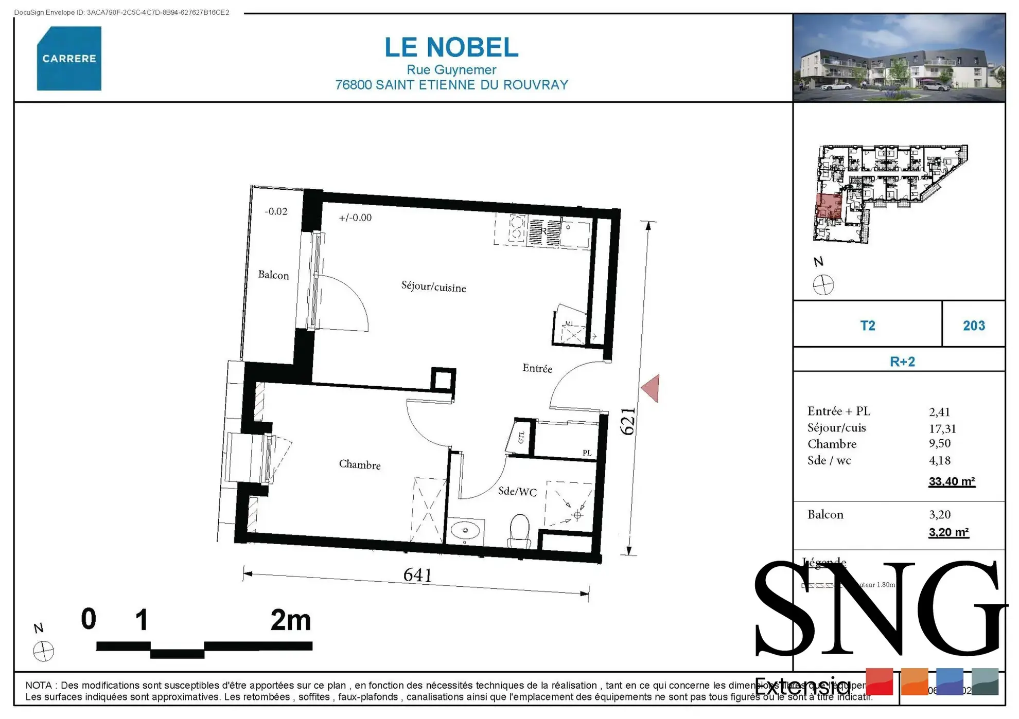 Appartement T2 à vendre à Saint-Étienne-du-Rouvray avec balcon et parking 