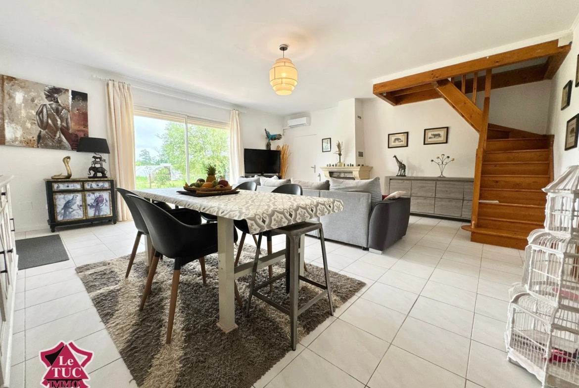 Maison familiale moderne avec jardin et garage à Ledat près de Villeneuve-sur-Lot 