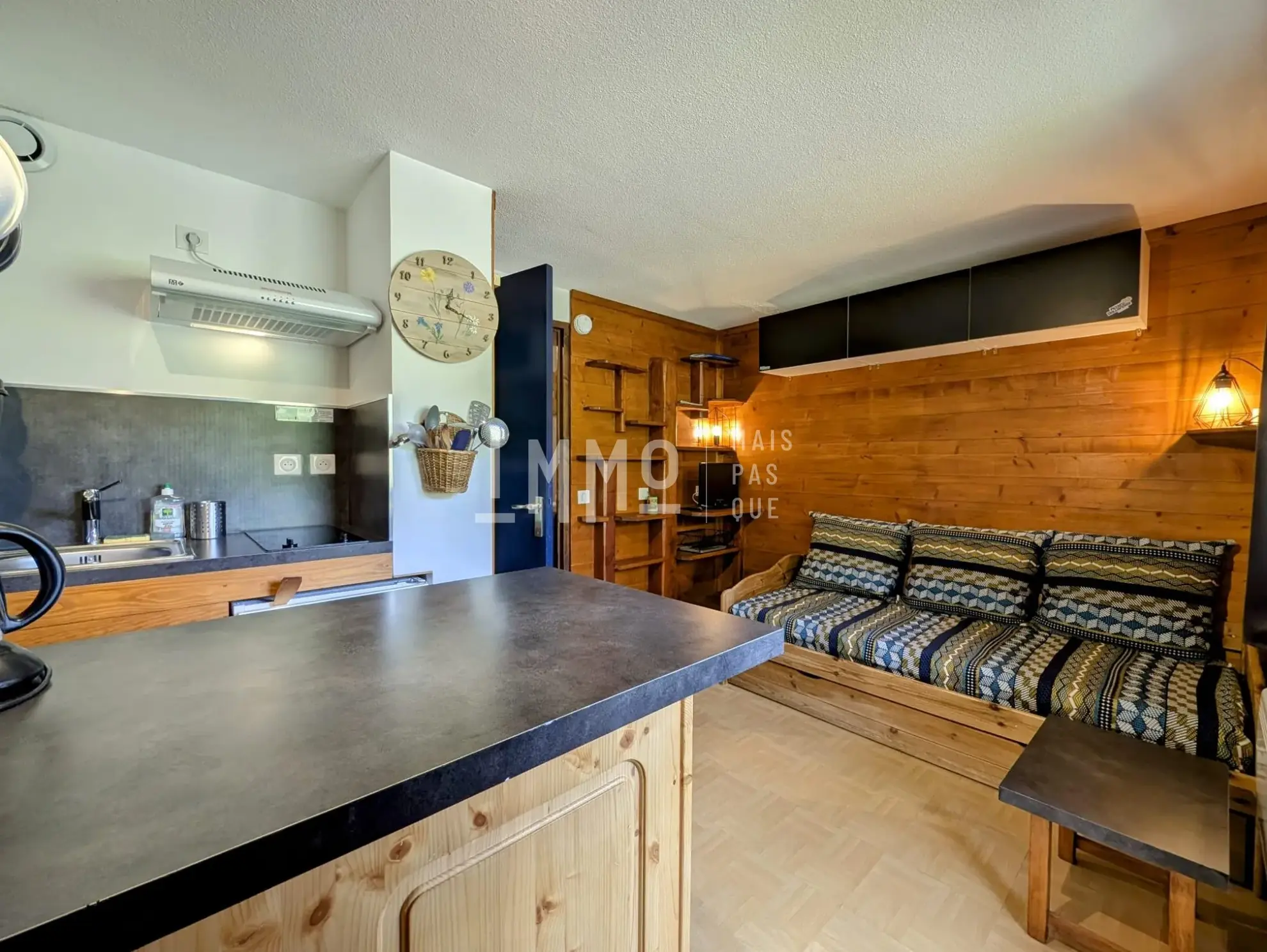 Studio dans résidence ski aux pieds à Vallandry, Vue Mont Blanc 