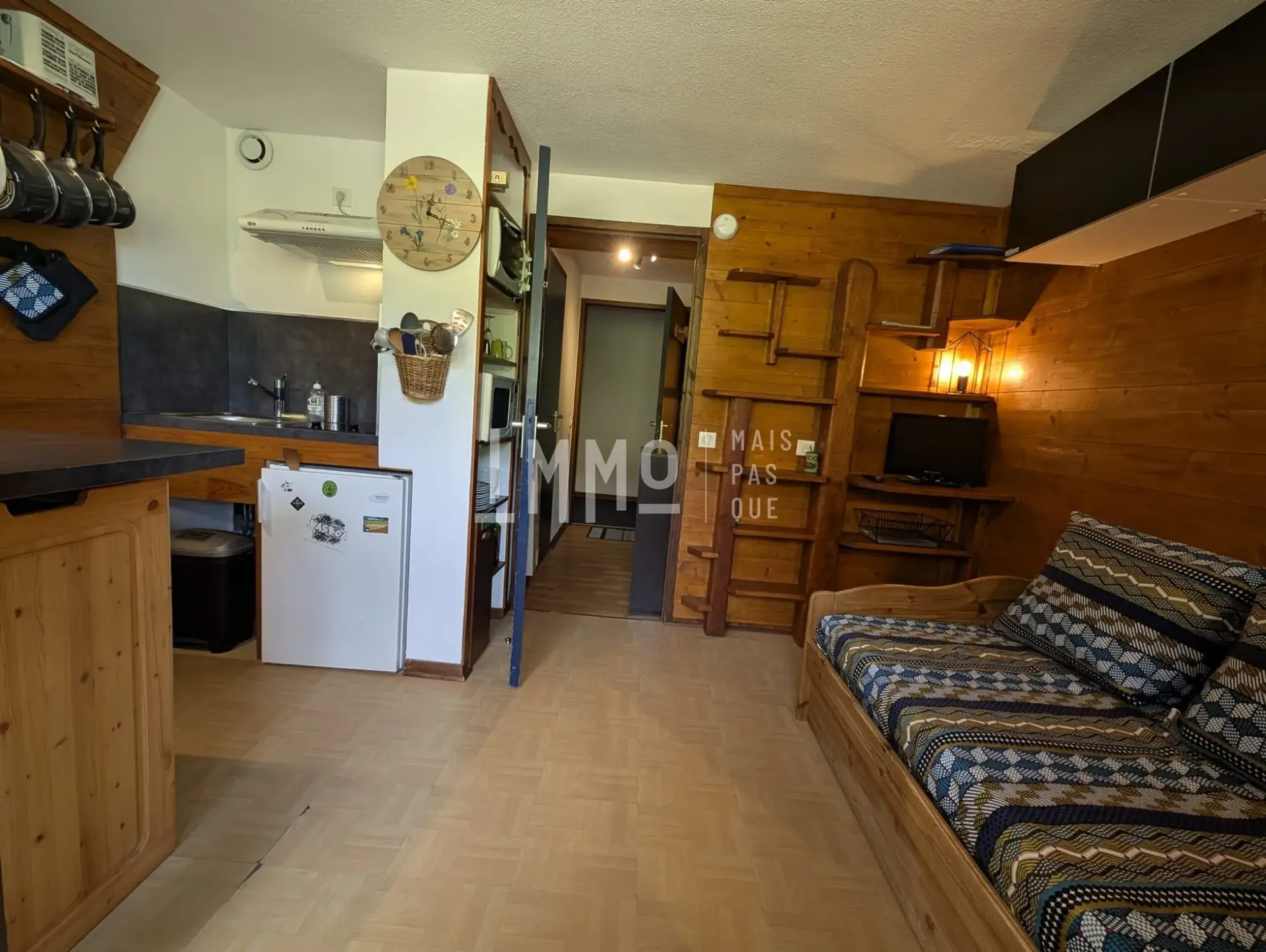 Studio dans résidence ski aux pieds à Vallandry, Vue Mont Blanc 
