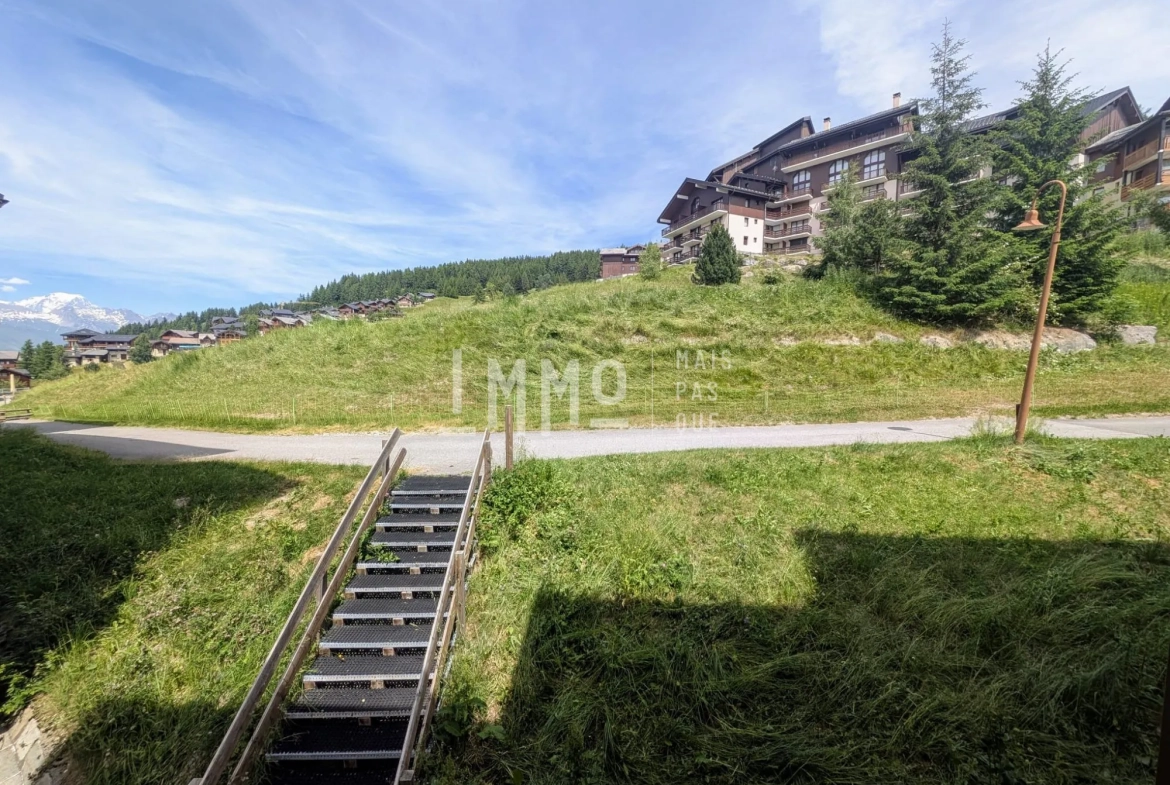 Studio dans résidence ski aux pieds à Vallandry, Vue Mont Blanc 